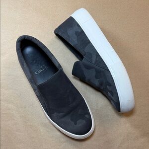 Vince Camuto Camouflage Black Slip-On Sneakers - Women’s Shoes - US Size 8.5 M